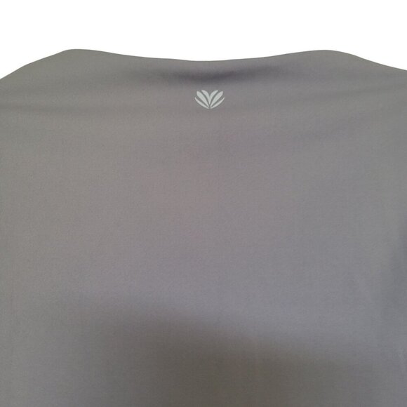 FOREVER 21 Gray Long-Sleeve Curve Cropped Top Square Neckline -US L - Picture 5 of 7